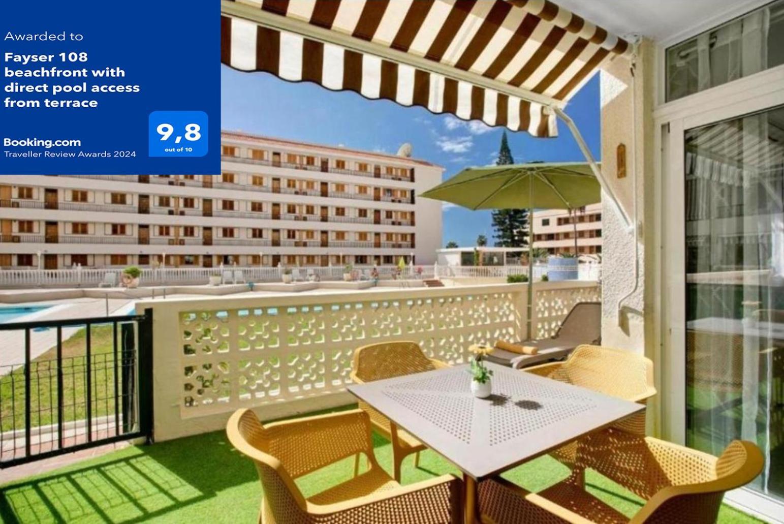 Fayser 108 Beachfront With Direct Pool Access From Terrace Arona  Buitenkant foto