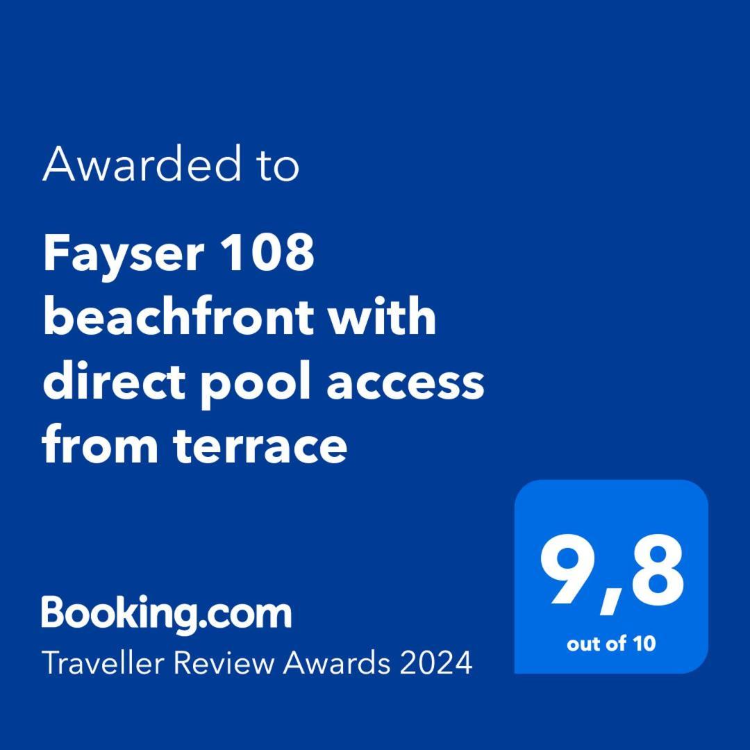 Fayser 108 Beachfront With Direct Pool Access From Terrace Arona  Buitenkant foto